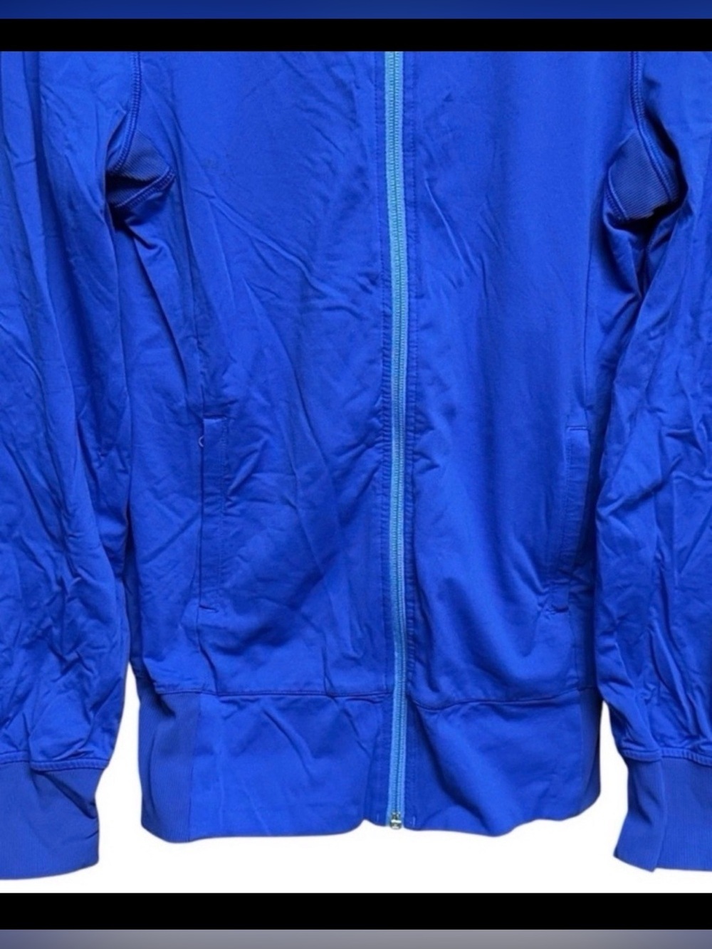 Lululemon Define Jacket Blue Manifesto Print Luon Full Zip Size 4 - Picture 7 of 10